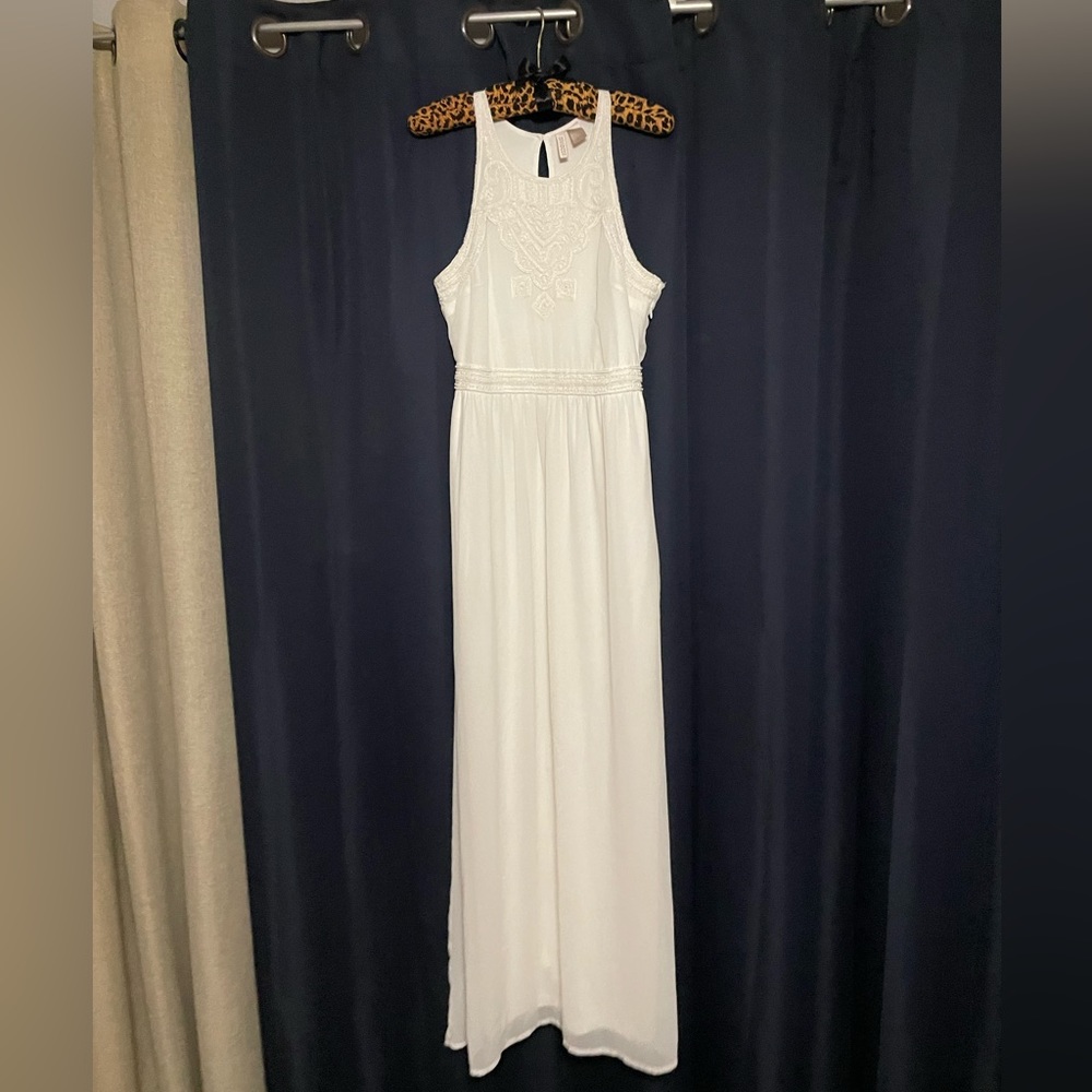 White maxi dress, Bridal/Prom